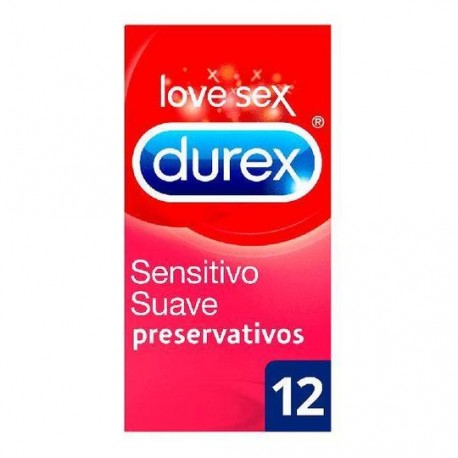 DUREX PRESERVATIVOS SENSITIVO SUAVE 12 UNIDADES